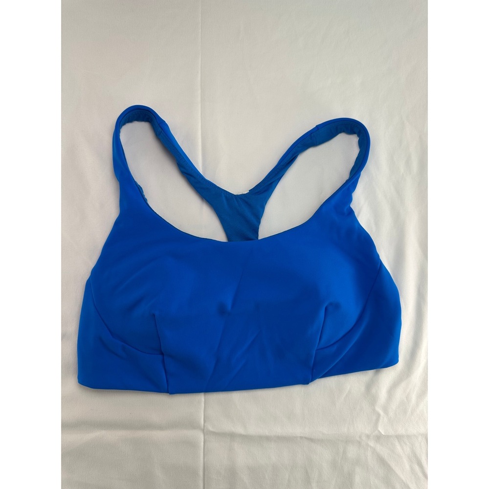 Lululemon Invigorate Bra High Support Blue Racerback Sports Bra Size 10